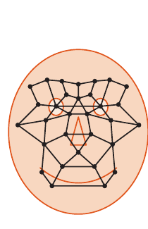 Course-book Figure 3.30 showing reference points used for face recognition