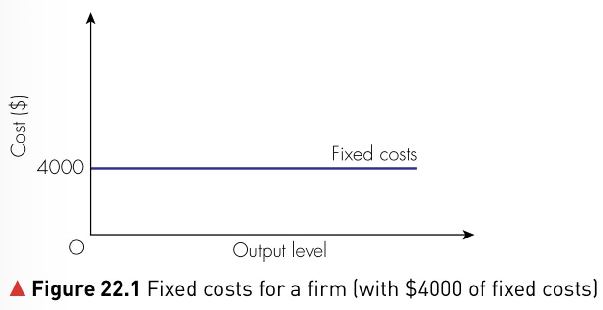 Figure 22.1 Fixed costs for a firm