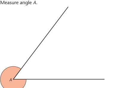Original textbook reflex angle marked at vertex A.