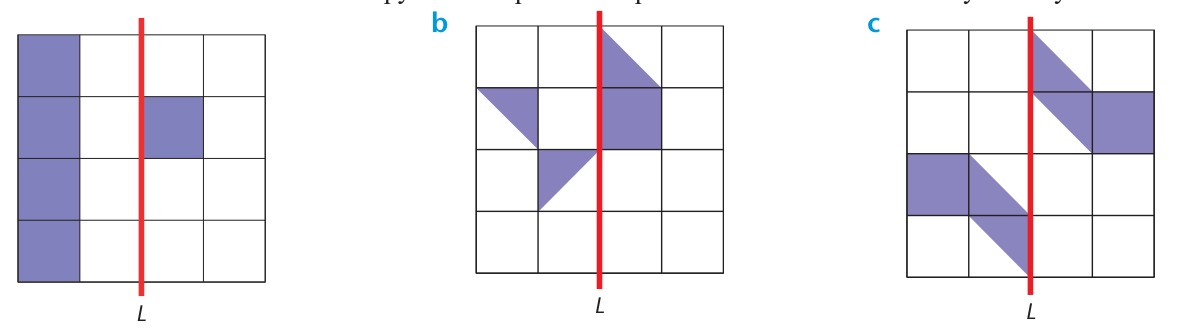 Examples of diagrams with a single mirror line