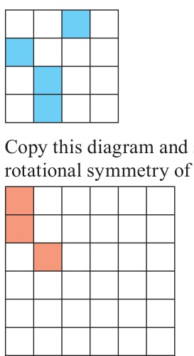 Quarter-turn grid shading exercises