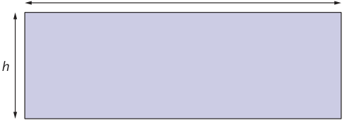 Cylindrical surface unfolded into a rectangle