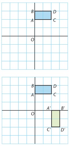 Book coordinate diagrams showing a 270-degree anticlockwise turn around O